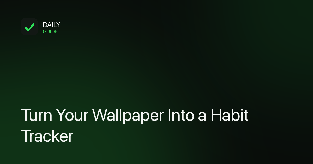 An iPhone lock screen wallpaper showing habit streaks and a contribution graph